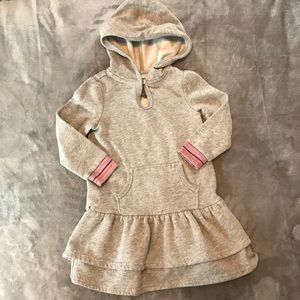 Baby Gap gray hooded dress. Size 4.